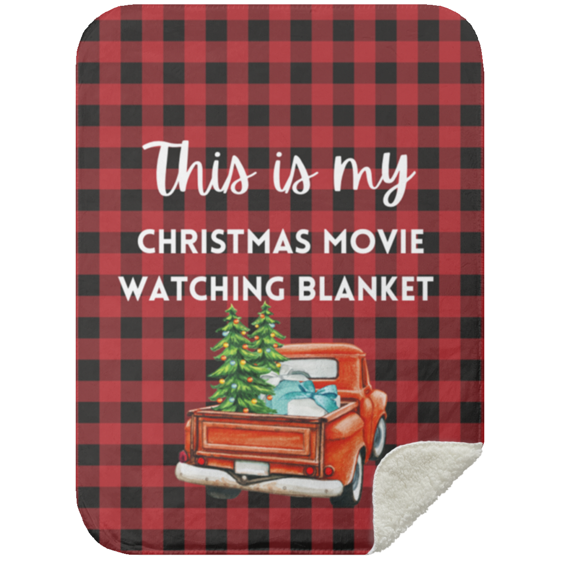 Christmas Movie Blanket Sherpa Blanket