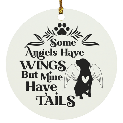 Dog Memorial  Circle Ornament