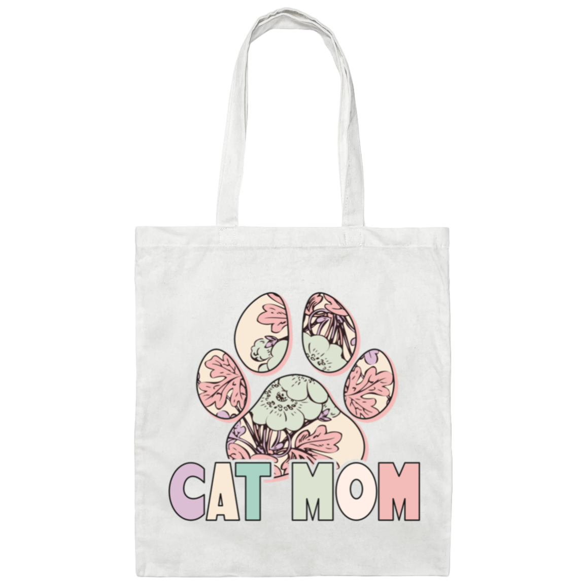 Cat Mom Tote Bag