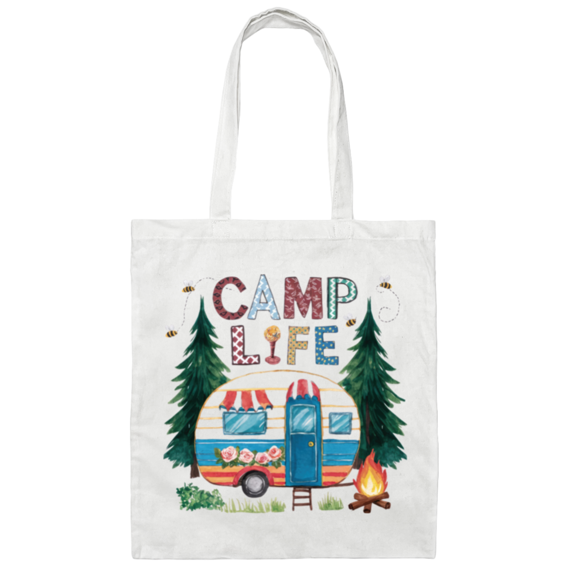 Camp Life Tote Bag