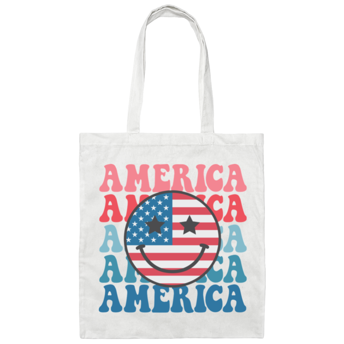 American Smiley  Tote Bag