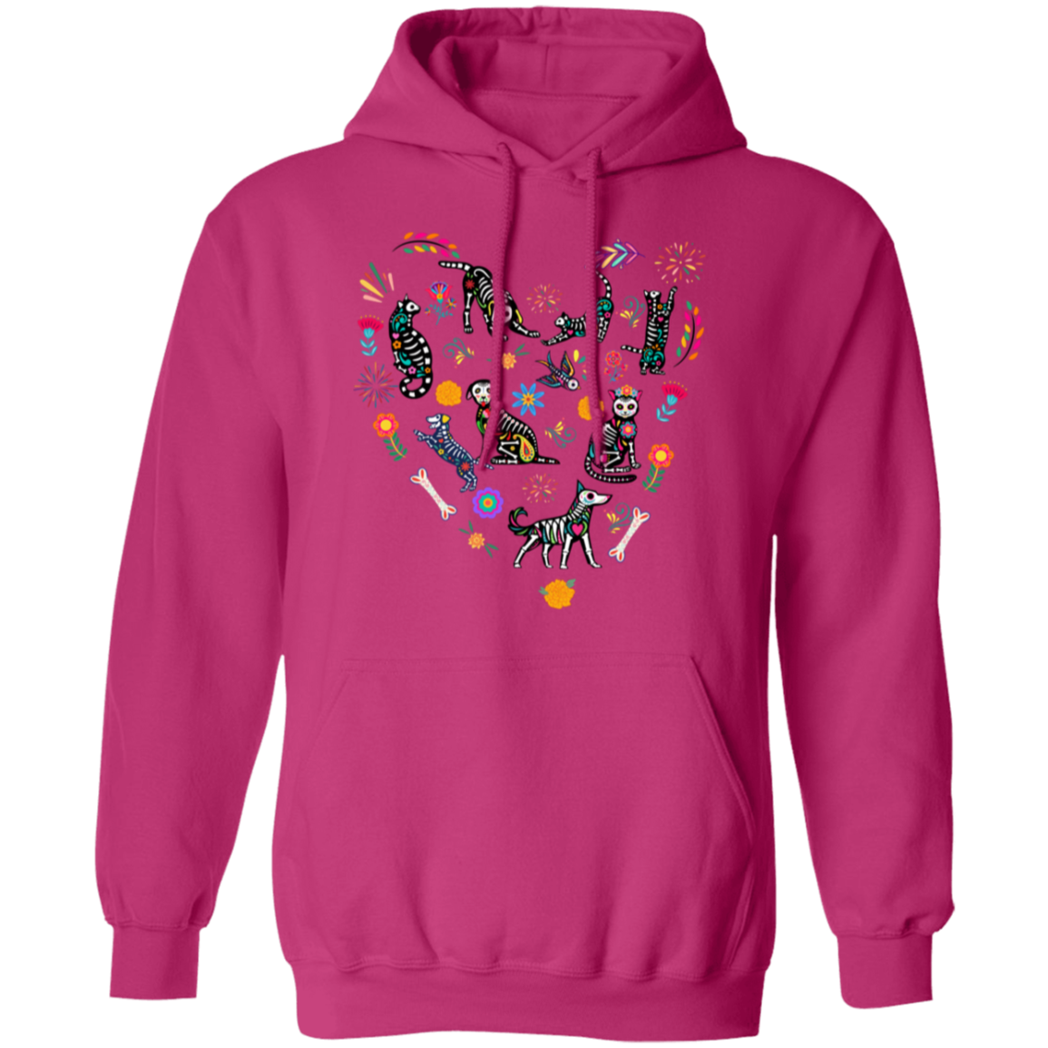 Colorful Alebrijes Pullover Hoodie