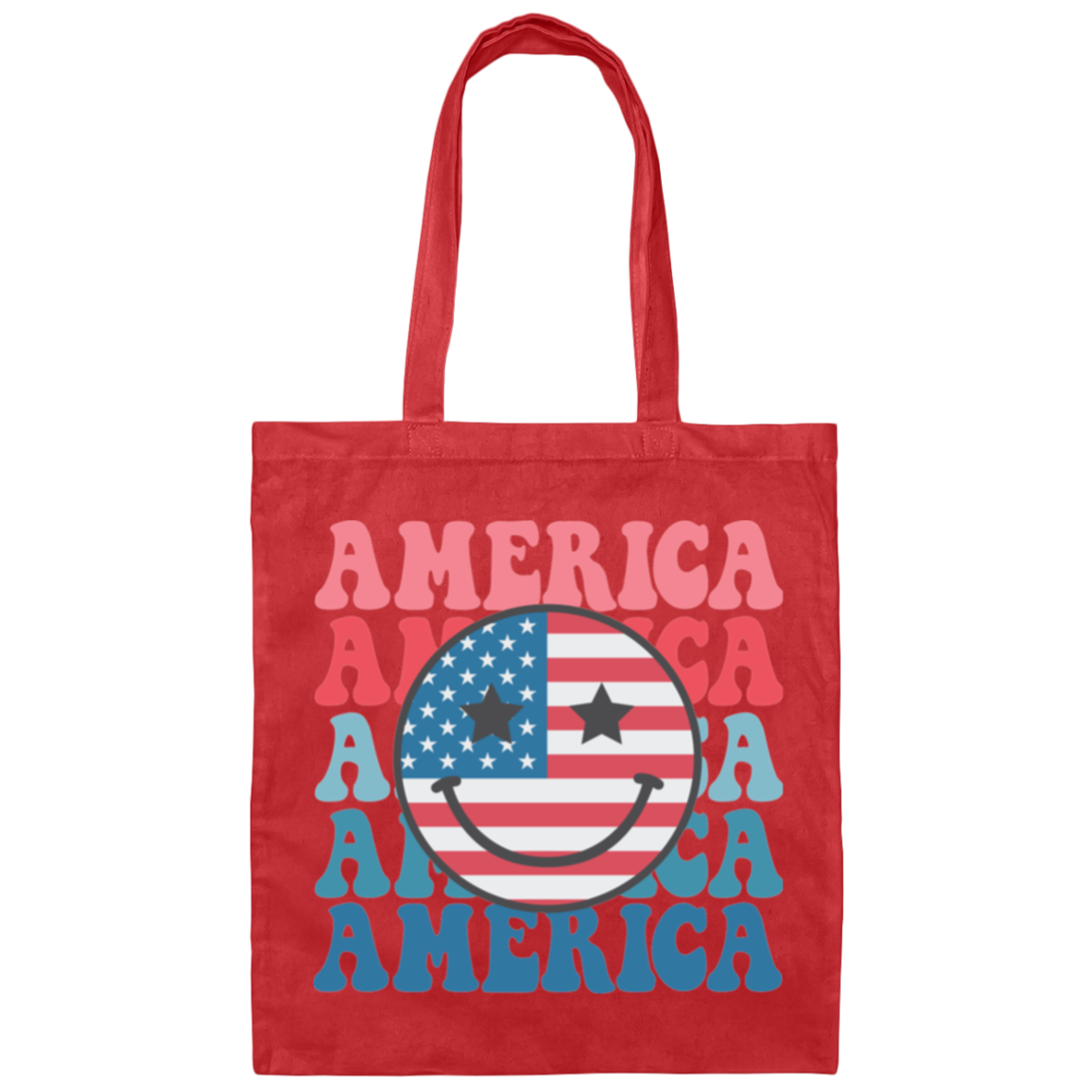 American Smiley  Tote Bag