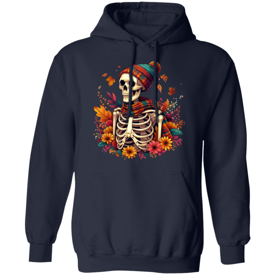 Autumn Breeze Bones Pullover Hoodie