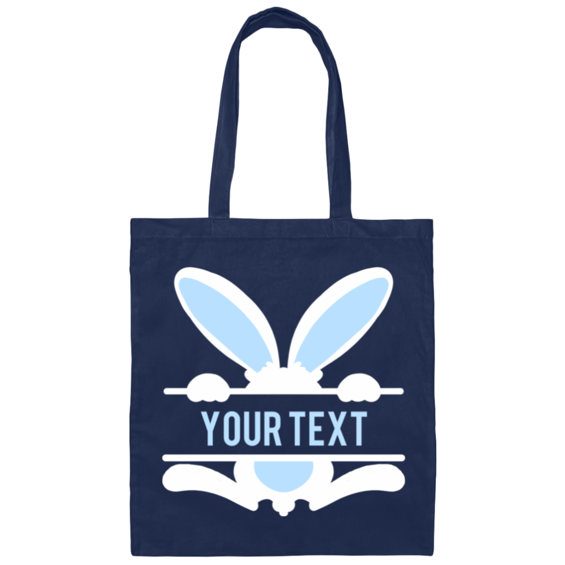 Personalized Tote Bag-Blue