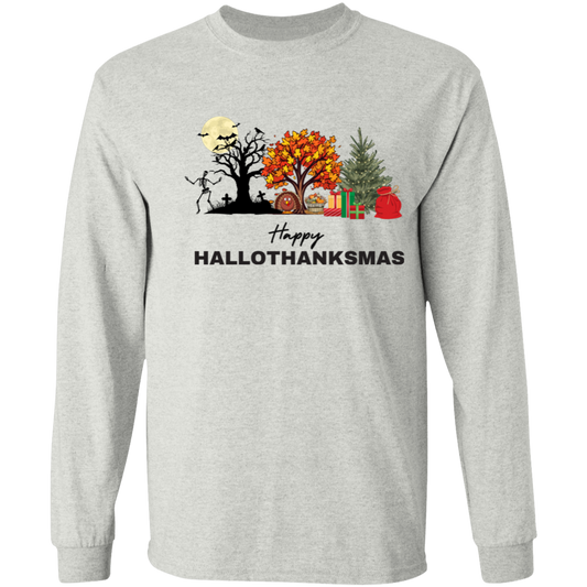 Happy Hallothanksmas LS T-Shirt