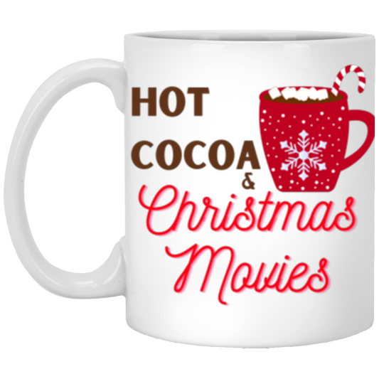 Hot Cocoa & Christmas Movies Mug (Double Side)