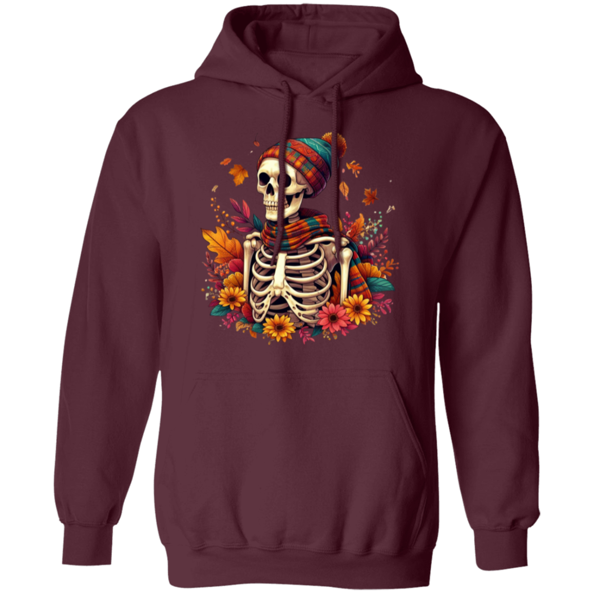 Autumn Breeze Bones Pullover Hoodie