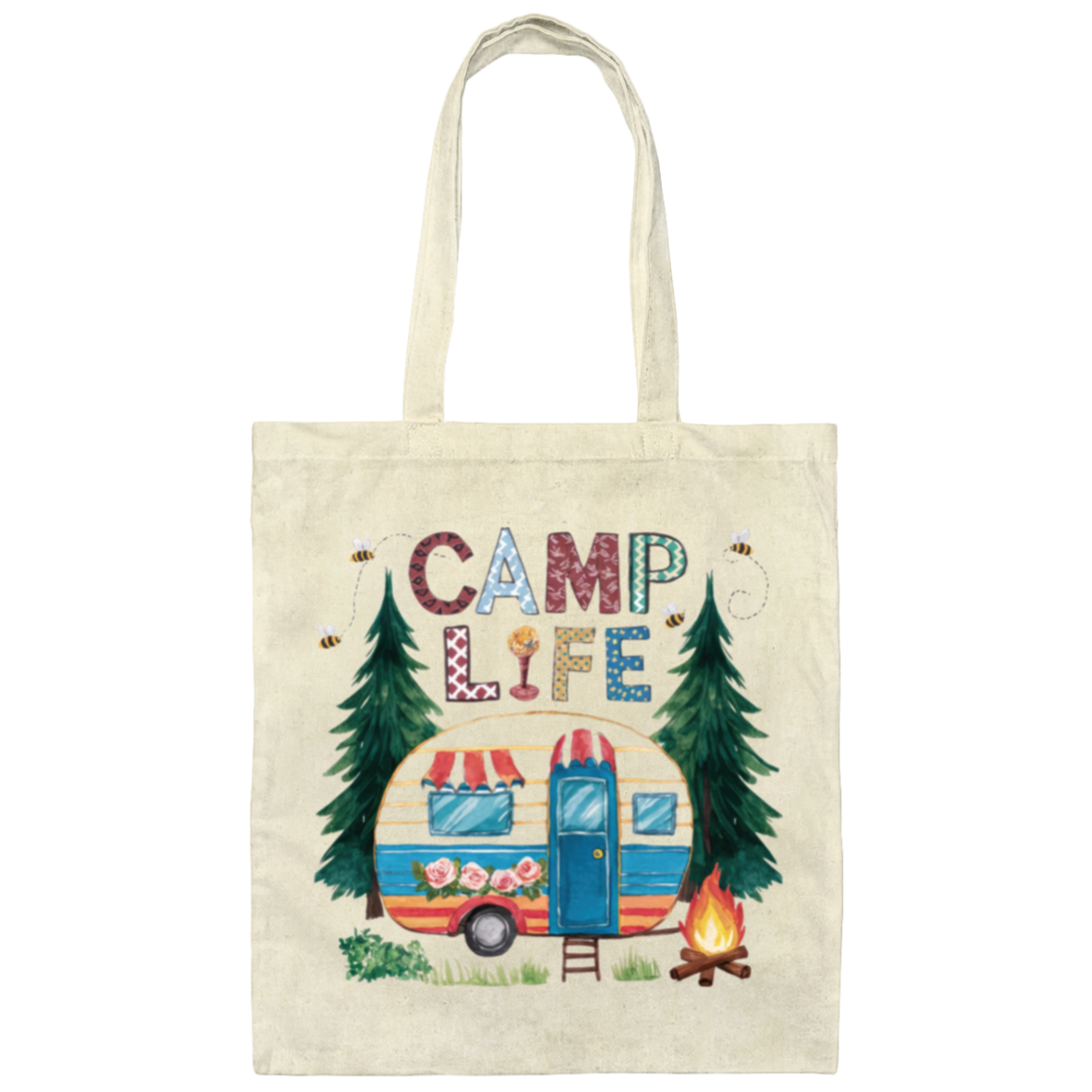 Camp Life Tote Bag