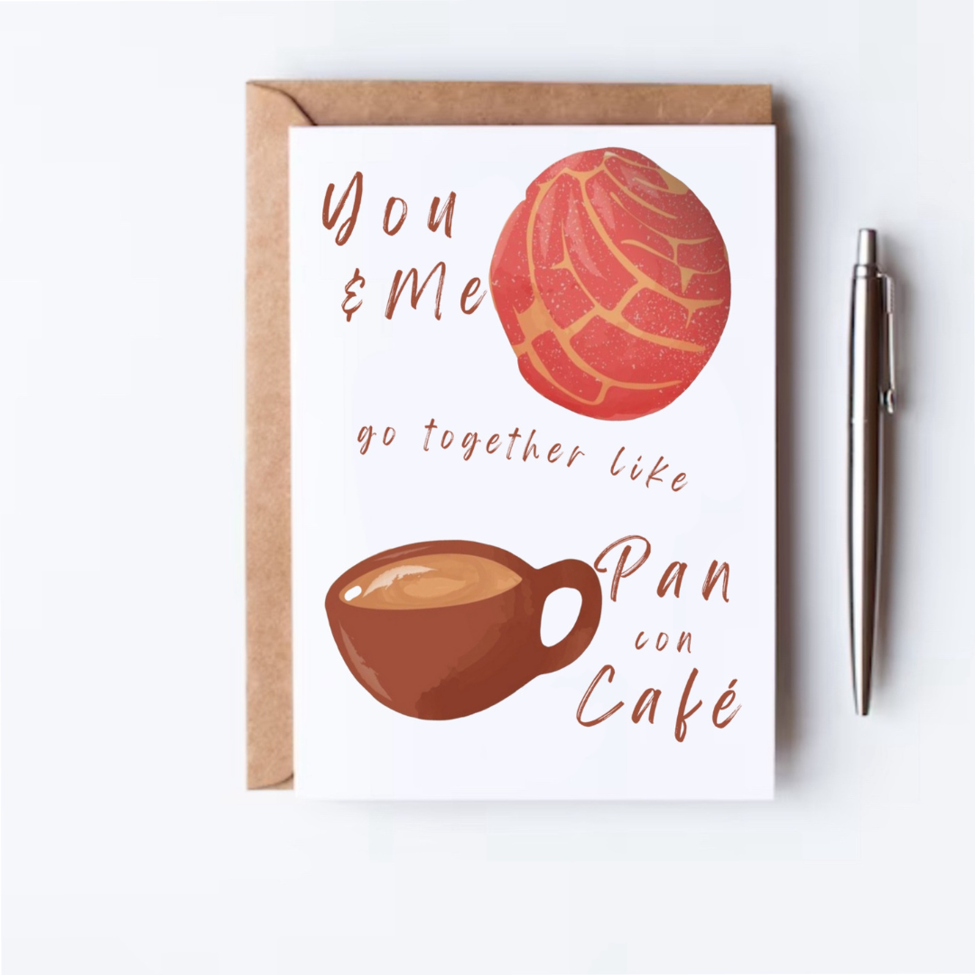 Like Pan y Café Greeting Card