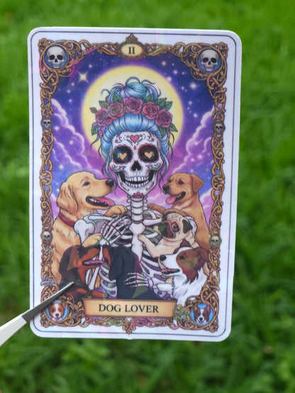 Dog Lover Tarot Card Stick
