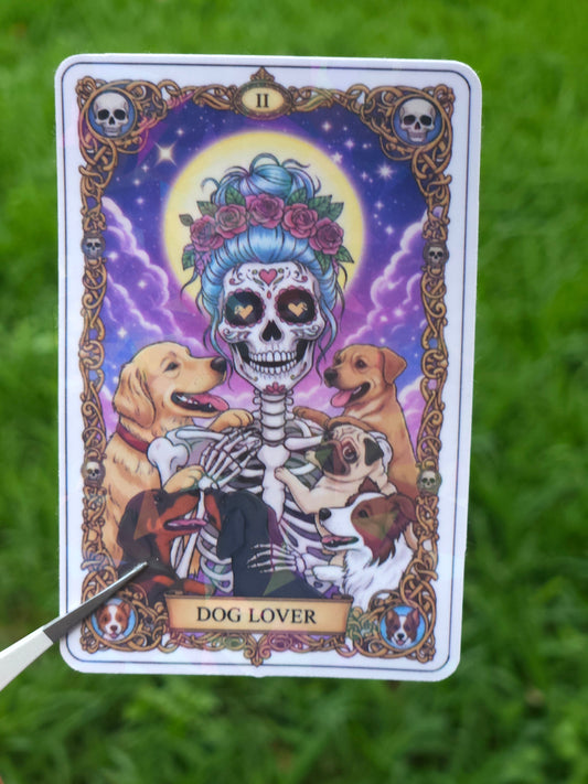 Dog Lover Tarot Card Stick