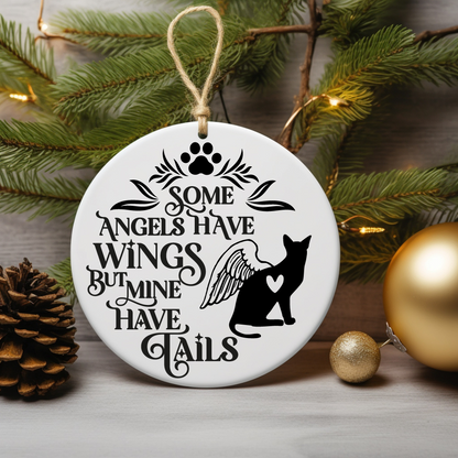 Cat Memorial Circle Ornament