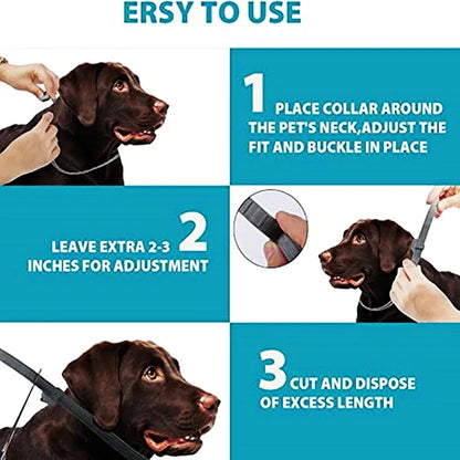 PawsGuard FleaShield: Dual-Defense Collar for Dogs and Cats-8 Month Protection