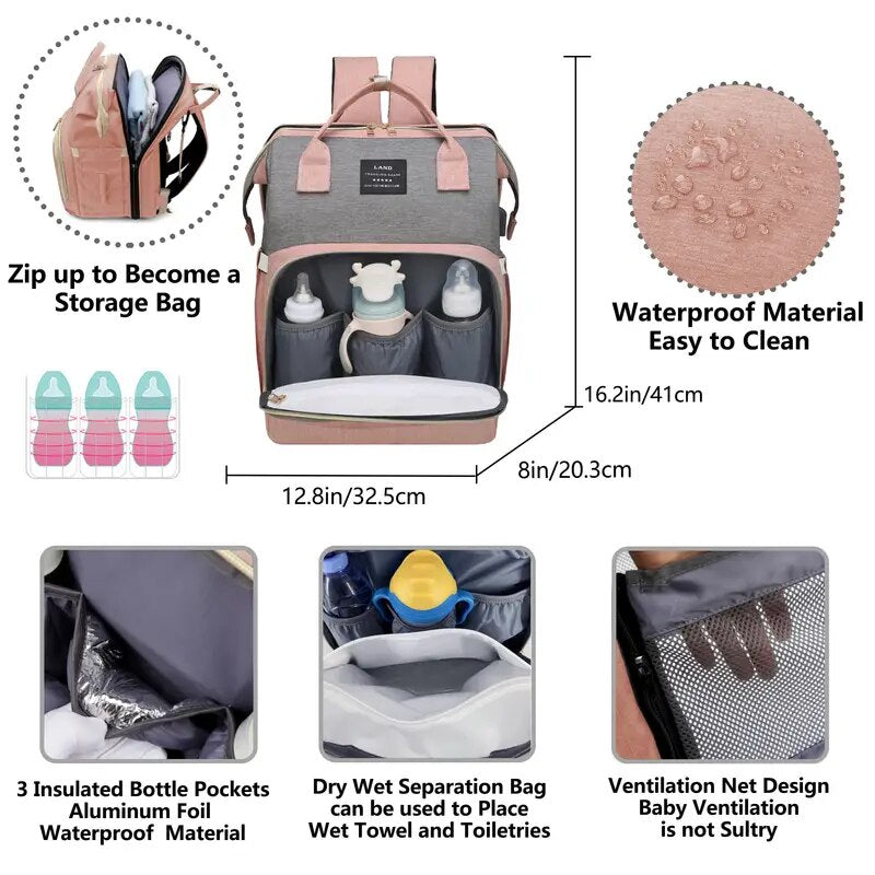 Multi-Use Diaper Bag