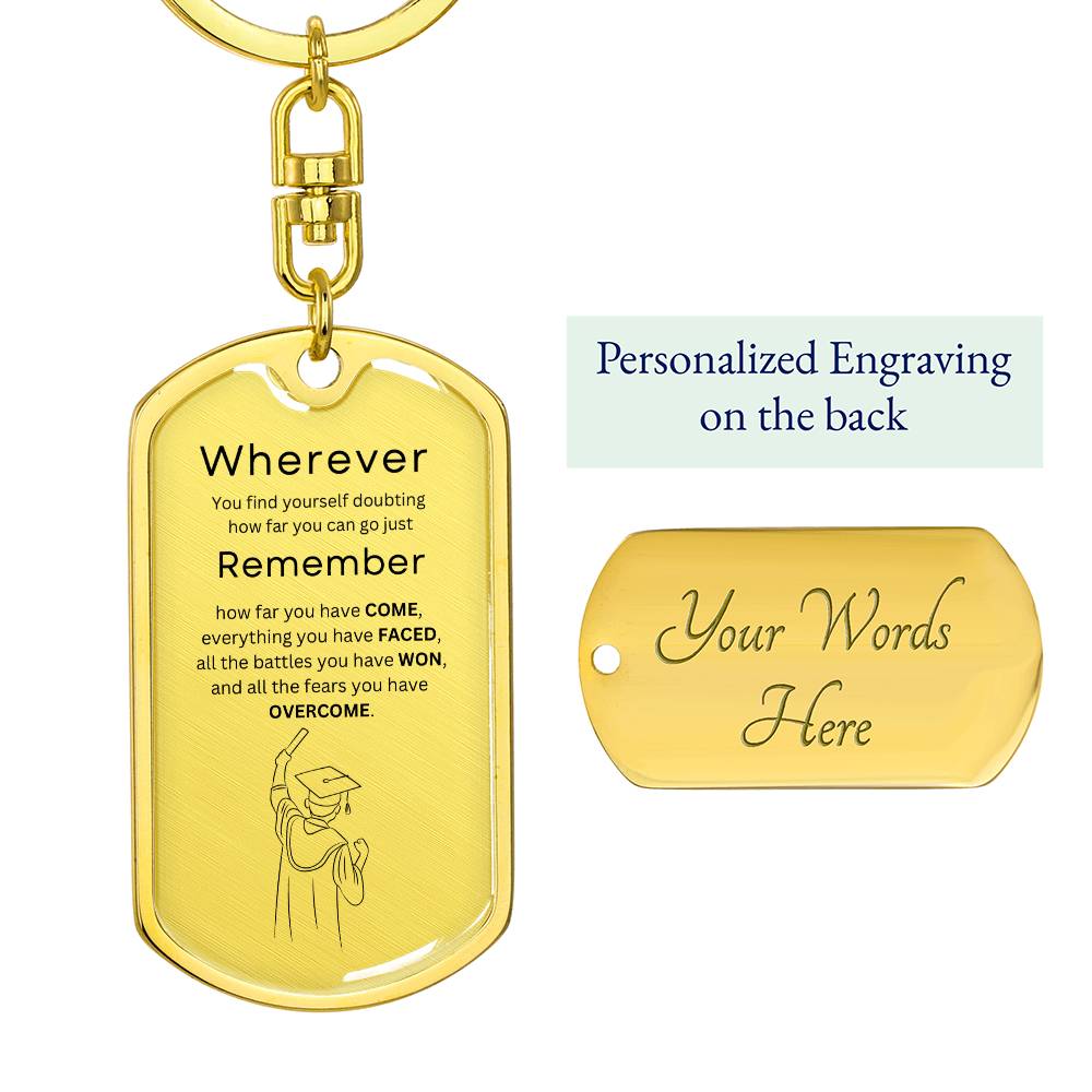 Always Remember Keychain-For Him