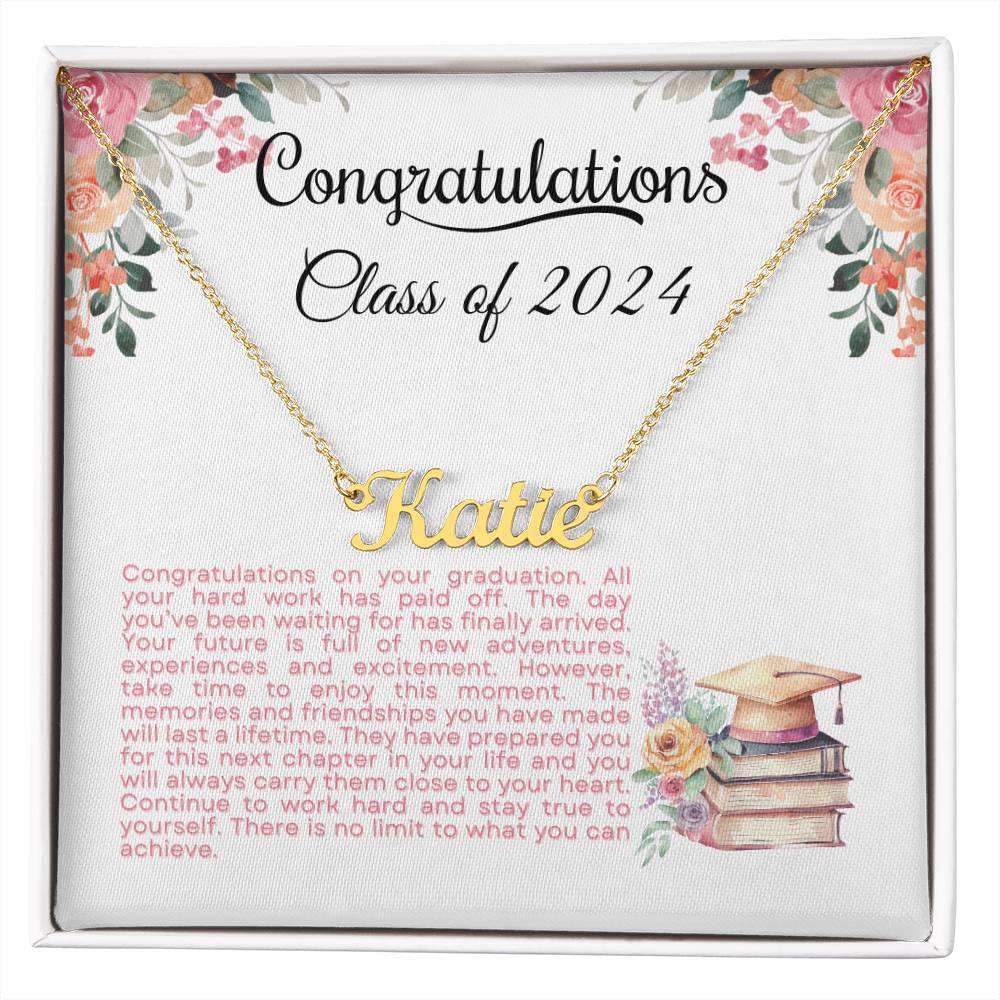 Class of 2024-Personalized Necklace