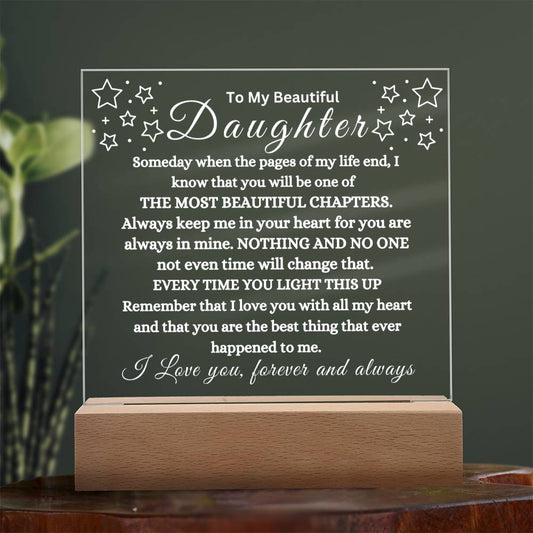 To My Beautiful Daughter| Night Lamp