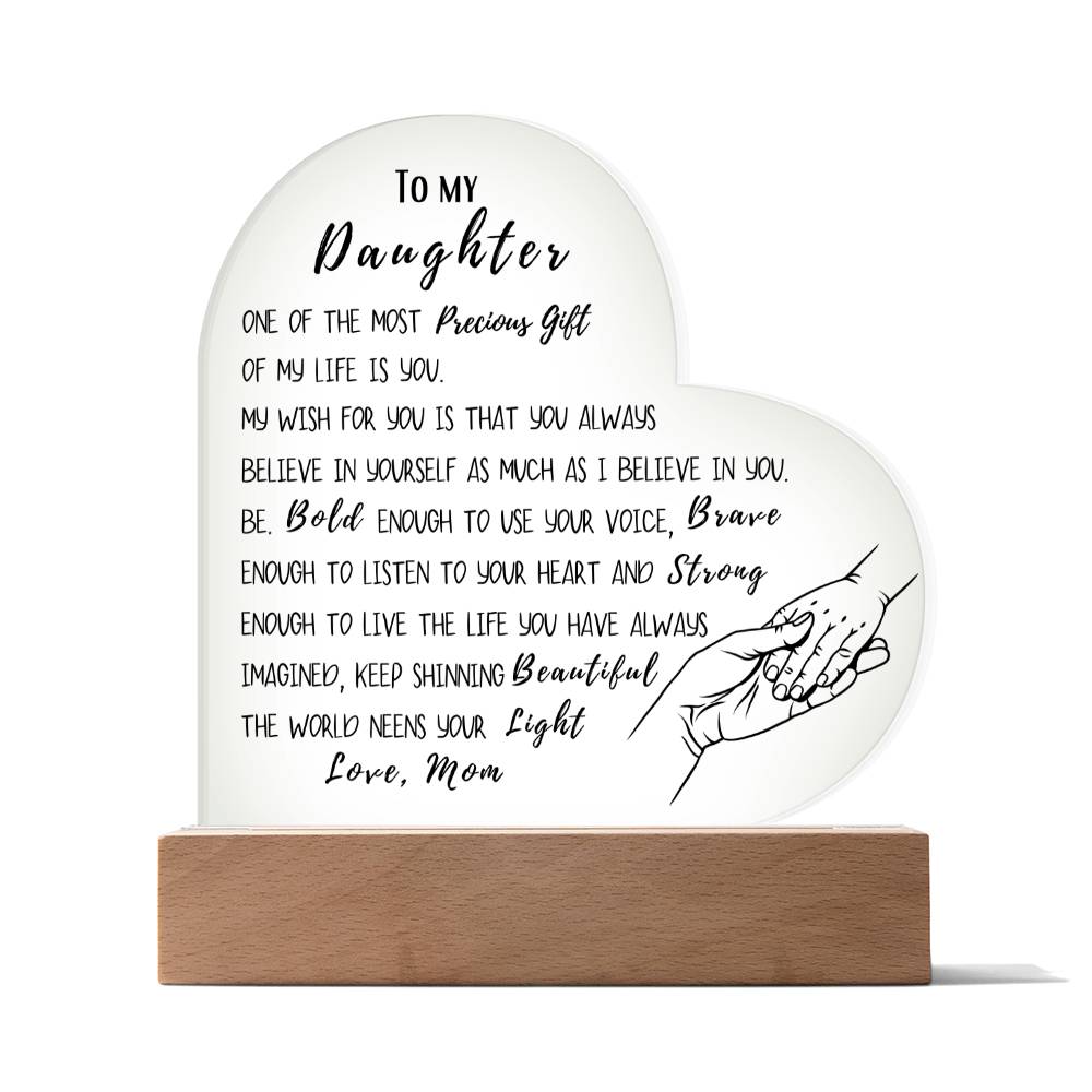 To My Daughter| One of the Most Precious Gift of My Life is You| Night Lamp