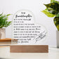 To My Granddaughter| One of the Most Precious Gift of My Life is You| Night Lamp