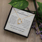 To My Beautiful Granddaughter-Forever Love Necklace